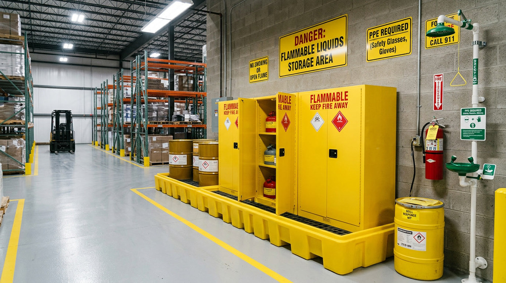 Storage of flammable liquids in containers HSG51 Guide